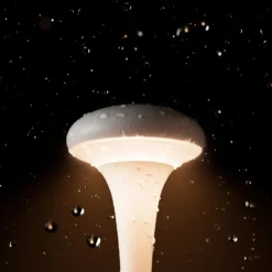 LED-Akkutischleuchte Nudrop mini, salbeigrün, IP54, dimmbar