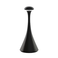 LED-Akkutischleuchte Nudrop mini, schwarz, IP54, dimmbar