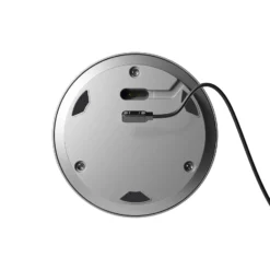 LED-Akkutischleuchte Numotion, silber, Glas, IP54, dimmbar