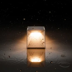 LED-Akku-Tischleuchte Nutalis mini, schwarz, IP54, dimmbar