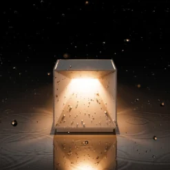 LED-Akku-Tischleuchte Nutalis, schneeweiß, IP54, dimmbar