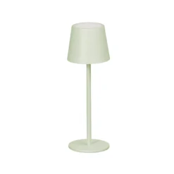 LED-Akku-Tischleuchte Roxi, mintgrün, Metall, IP54, Dimmer
