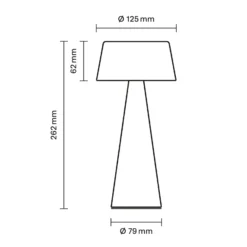 LED-Akku-Tischleuchte Solino, grün, Solar/USB, 26 cm, IP44