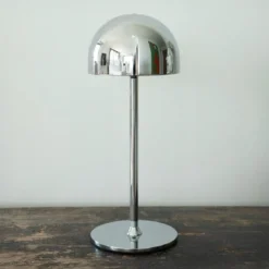 LED-Akku-Tischleuchte Tim, chromfarben, Höhe 30 cm, IP54