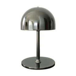 LED-Akku-Tischleuchte Tim, nickelfarben, Höhe 22 cm, IP54