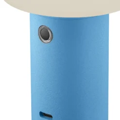 LED-Akku-Tischleuchte Tiny-B, pastellblau, Höhe 13 cm, IP54