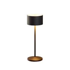 LED-Akku-Tischleuchte Veluna, schwarz, 3er-Set, 25 cm, IP44