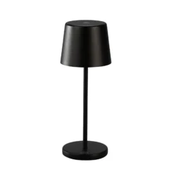 LED-Akku-Tischleuchte Vence, Höhe 22 cm, schwarz, IP54, USB