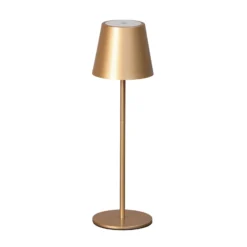 LED-Akku-Tischleuchte Viletto, kaffeebraun, IP54