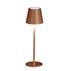 LED-Akku-Tischleuchte Viletto, rostfarben, Höhe 36 cm, IP54