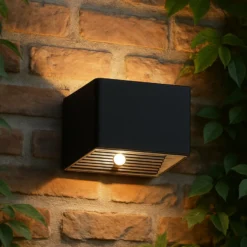 LED-Akku-Wandlampe Magnetic, schwarz, USB, Bewegungsmelder
