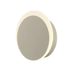 LED-Akku-Wandleuchte Sun-B, sandfarben, Ø 15cm, IP54, Dimmer