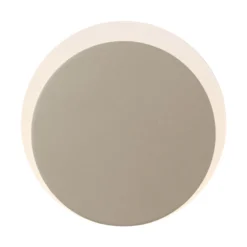 LED-Akku-Wandleuchte Sun-B, sandfarben, Ø 15cm, IP54, Dimmer