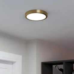 LED-Anbaupanel Fueva 5 IP20 830 messing Ø21cm