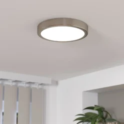 LED-Anbaupanel Fueva 5 IP20 830 nickel Ø21cm