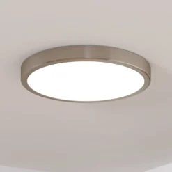 LED-Anbaupanel Fueva 5 IP20 830 nickel Ø28,5cm