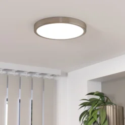 LED-Anbaupanel Fueva 5 IP20 830 nickel Ø28,5cm