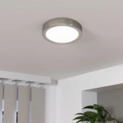 LED-Anbaupanel Fueva 5 IP20 830 nickel Ø16cm
