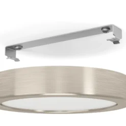 LED-Anbaupanel Fueva 5 IP20 830 nickel Ø16cm