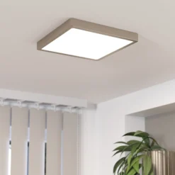 LED-Anbaupanel Fueva 5 IP20 830 nickel 28,5x28,5cm