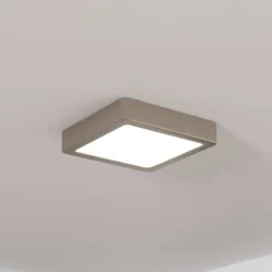 LED-Anbaupanel Fueva 5 IP20 830 nickel 16x16cm