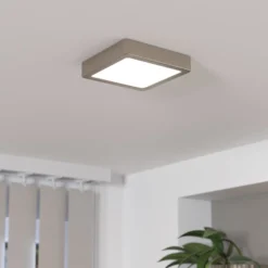 LED-Anbaupanel Fueva 5 IP20 830 nickel 16x16cm