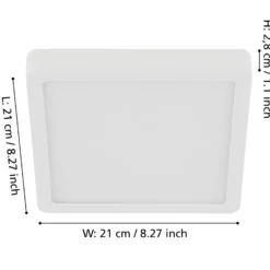 LED-Anbaupanel Fueva 5 IP20 830 weiß 21x21cm