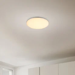 LED-Außen-Deckenlampe Dori, Ø 33 cm, weiß, Kunststoff, IP54