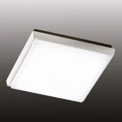 LED-Außendeckenleuchte Desdy, 24x24 cm, weiß