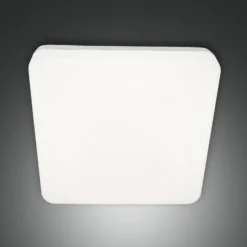 LED-Außendeckenleuchte Folk, 28 cm x 28 cm, weiß, IP65