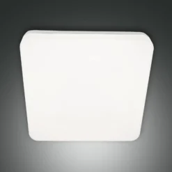 LED-Außendeckenleuchte Folk, Sensor, 28 x 28 cm, weiß, IP65