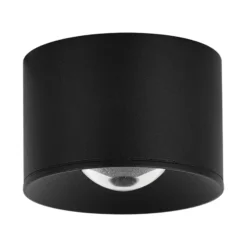 LED-Außen-Deckenspot S131, Ø 8 cm, sandschwarz