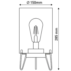 LED-Außendekoleuchte Lonna, Batterie, Glas, Metall