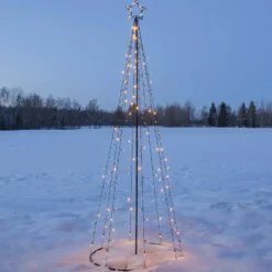 LED-Außendeko Light Tree, LEDs teils blinkend