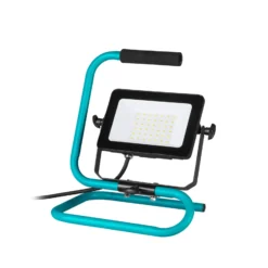 LED-Außenstrahler Avelar, schwarz/türkis Breite 32 cm Metall