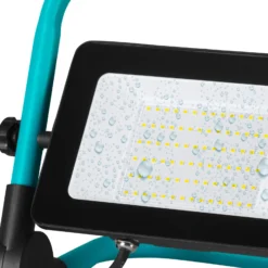 LED-Außenstrahler Avelar, schwarz/türkis Breite 31 cm Metall
