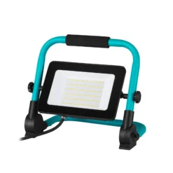 LED-Außenstrahler Avelar, schwarz/türkis Breite 31 cm Metall