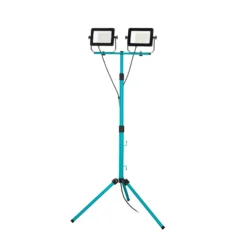 LED-Außenstrahler Avelar, schwarz/türkis, Höhe 193 cm Metall