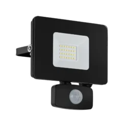 LED-Außenstrahler Faedo 3 mit Sensor, schwarz, 20W