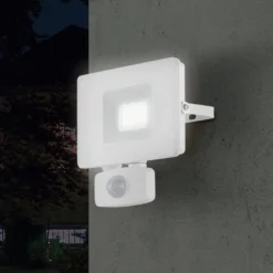 LED-Außenstrahler Faedo 3 mit Sensor, weiß, 20W