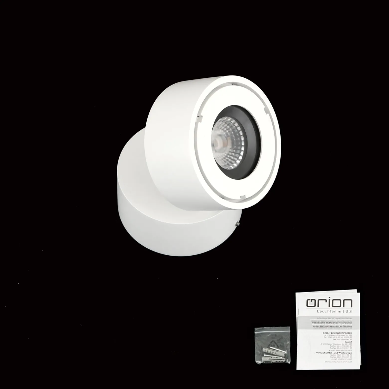 LED-Außenstrahler Harvey, weiß, Ø 10 cm, Aluminium-Druckguss