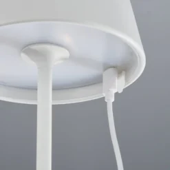 LED-Außentischlampe Cosenza mit Akku RGBW sandweiß