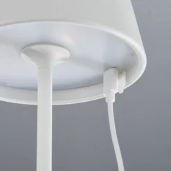 LED-Außentischlampe Cosenza mit Akku RGBW sandweiß