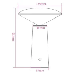 LED-Außentischleuchte Jive, Akku, dimmbar, weiß