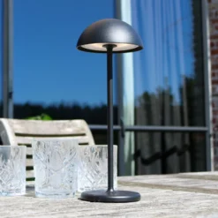 LED-Außentischleuchte Joy, Akku, dimmbar, schwarz