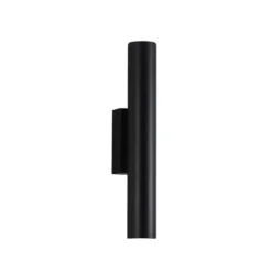 LED-Außenwandlampe City, Höhe 30 cm, schwarz, Metall