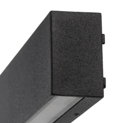 LED-Außenwandlampe Elvira, anthrazit, Metall, warmweiß, IP65