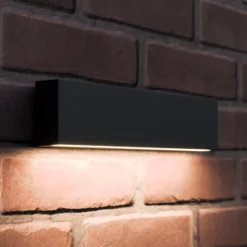 LED-Außenwandlampe Elvira, anthrazit, Metall, warmweiß, IP65