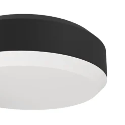 LED-Außenwandlampe Fornaci, schwarz, Breite 16 cm, Sensor