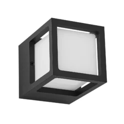 LED-Außenwandlampe FYNN-X, anthrazit, 12 cm, IP65 CCT on/off